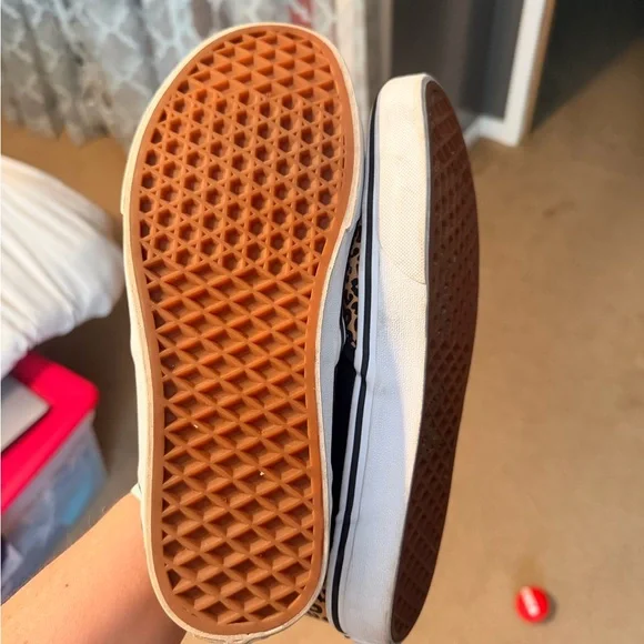 Vans Tan Leopard Slip-On Sneakers - Picture 2 of 3